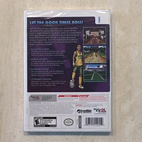 AMF Bowling World Lanes Nintendo Wii Game New Factory Sealed - Picture 2 of 10